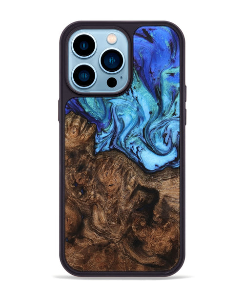 iPhone 14 Pro Max Wood+Resin Phone Case - Doug (Ombre, 704341)