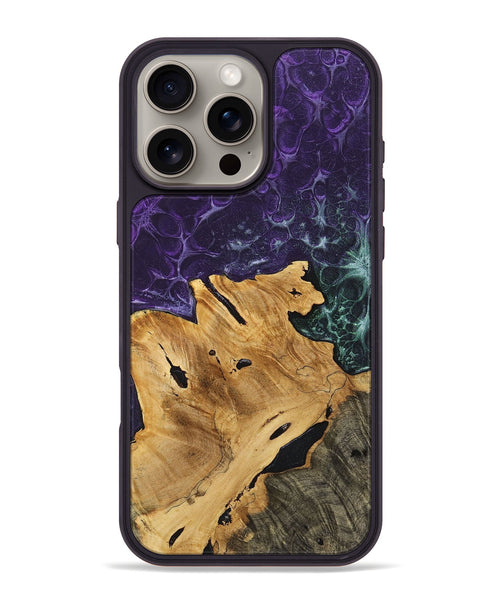 iPhone 16 Pro Max Wood+Resin Phone Case - Amora (Static, 720981)