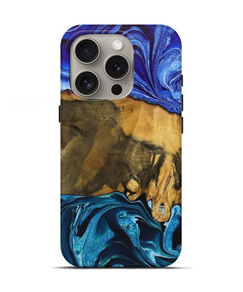iPhone 16 Pro Wood Live Edge Phone Case - Cohen (Ombre, 723607)