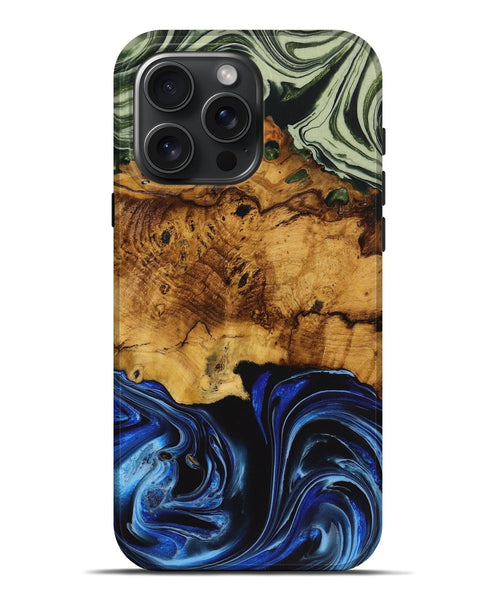iPhone 16 Pro Max Wood Live Edge Phone Case - Gilbert (Ombre, 724271)