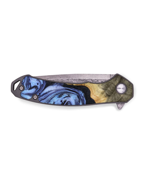 EDC Wood Pocket Knife - Terrie (Blue, 772576)