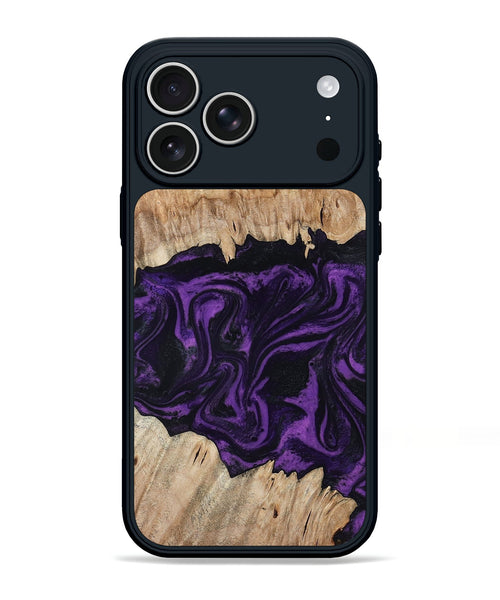 iPhone 17 Pro Max Wood Phone Case - Adelynn (Purple, 804597)