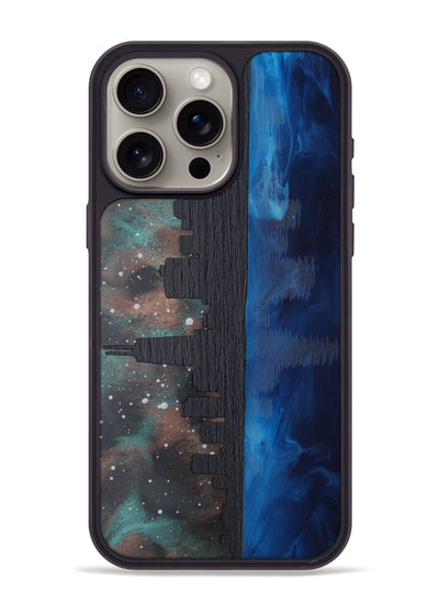 iPhone 15 Pro Max Wood Phone Case - Chicago Skyline (Terrain)