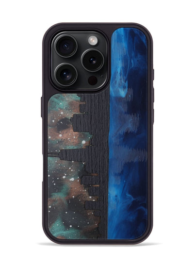 iPhone 16 Pro Wood Phone Case - Chicago Skyline (Terrain)