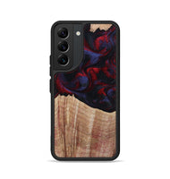 Galaxy S22 Wood Phone Case - Elza (Red, 804906)