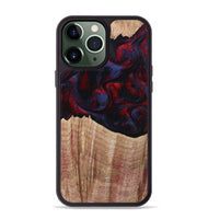 iPhone 13 Pro Max Wood Phone Case - Elza (Red, 804906)