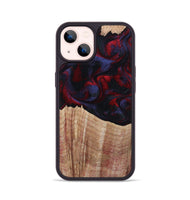 iPhone 14 Wood Phone Case - Elza (Red, 804906)