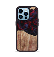 iPhone 14 Pro Wood Phone Case - Elza (Red, 804906)