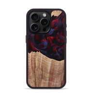 iPhone 15 Pro Wood Phone Case - Elza (Red, 804906)