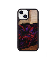 iPhone 13 mini Wood Phone Case - Agustin (Red, 807094)