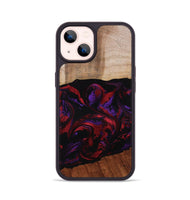 iPhone 14 Wood Phone Case - Agustin (Red, 807094)