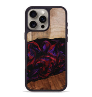 iPhone 16 Pro Max Wood Phone Case - Agustin (Red, 807094)