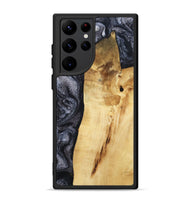 Galaxy S22 Ultra Wood Phone Case - Brittni (Black & White, 807956)