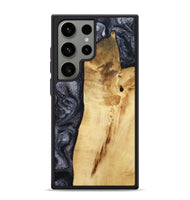 Galaxy S24 Ultra Wood Phone Case - Brittni (Black & White, 807956)