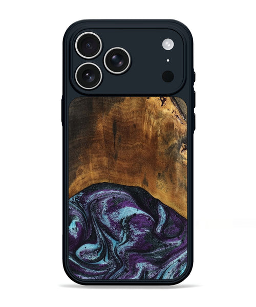 iPhone 17 Pro Max Wood Phone Case - Olaf (Purple, 808333)