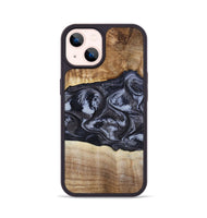 iPhone 14 Wood Phone Case - Jolene (Black & White, 808398)