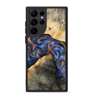 Galaxy S22 Ultra Wood Phone Case - Kayla (Teal & Gold, 808822)
