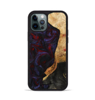 iPhone 12 Pro Wood Phone Case - Erich (Red, 808909)