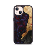iPhone 14 Wood Phone Case - Erich (Red, 808909)