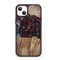 iPhone 14 Plus Wood Phone Case - Caitlyn (Red, 808935)