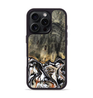 iPhone 16 Pro Wood Phone Case - Kesha (Black & White, 809055)