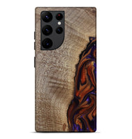 Galaxy S22 Ultra Wood Live Edge Phone Case - Uriel (Red, 809445)