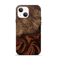 iPhone 13 Wood Live Edge Phone Case - Elsa (Red, 809469)
