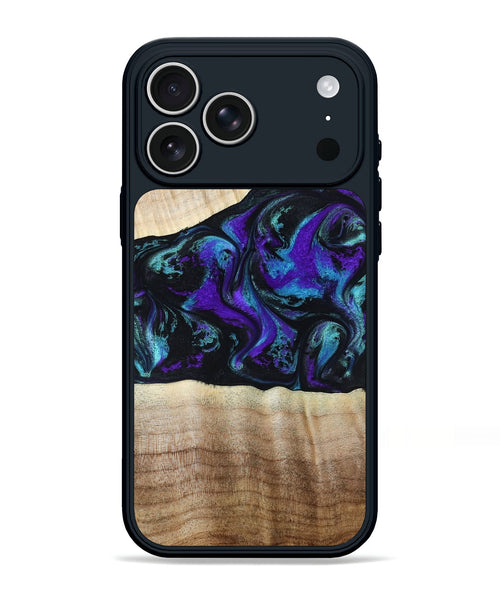 iPhone 17 Pro Max Wood Phone Case - Monroe (Purple, 809672)