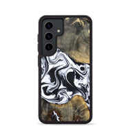 Galaxy S24 Wood Phone Case - Lorrie (Black & White, 809894)
