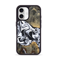 iPhone 17 Wood Phone Case - Lorrie (Black & White, 809894)