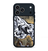 iPhone 17 Pro Max Wood Phone Case - Lorrie (Black & White, 809894)