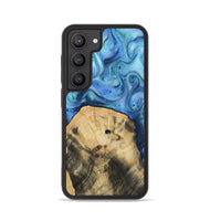 Galaxy S23 Wood Phone Case - Hazel (Blue, 811663)