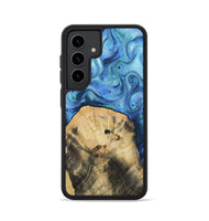 Galaxy S24 Wood Phone Case - Hazel (Blue, 811663)
