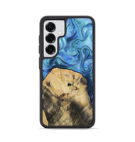 Galaxy S25 Wood Phone Case - Hazel (Blue, 811663)