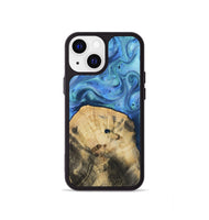 iPhone 13 mini Wood Phone Case - Hazel (Blue, 811663)