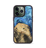 iPhone 13 Pro Wood Phone Case - Hazel (Blue, 811663)