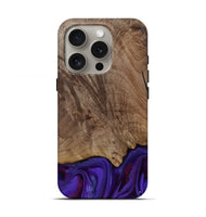 iPhone 16 Pro Wood Live Edge Phone Case - Jadiel (Purple, 811835)