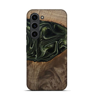 Galaxy S23 Wood Live Edge Phone Case - Lakisha (Green, 812252)