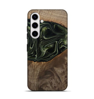 Galaxy S25 Wood Live Edge Phone Case - Lakisha (Green, 812252)