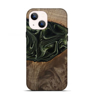 iPhone 13 Wood Live Edge Phone Case - Lakisha (Green, 812252)