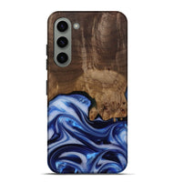 Galaxy S23 Plus Wood Live Edge Phone Case - Erma (Blue, 812265)