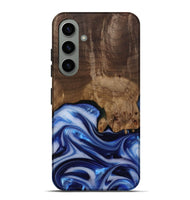 Galaxy S24 Plus Wood Live Edge Phone Case - Erma (Blue, 812265)