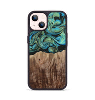 iPhone 14 Wood Phone Case - Makai (Green, 812274)