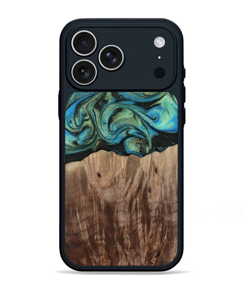 iPhone 17 Pro Max Wood Phone Case - Makai (Green, 812274)
