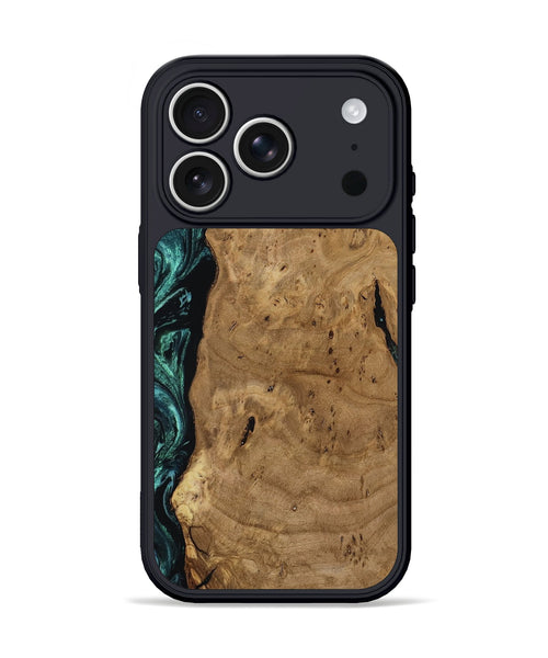 iPhone 17 Pro Wood Phone Case - Kaylah (Green, 812524)