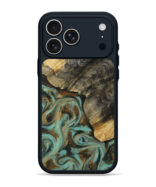 iPhone 17 Pro Max Wood Phone Case - Tillie (Green, 812808)