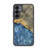 Galaxy S25 Plus Wood Phone Case - Cecil (Blue, 812912)