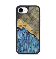 iPhone 16e Wood Phone Case - Cecil (Blue, 812912)