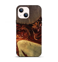iPhone 13 Wood Live Edge Phone Case - Kasen (Red, 812949)