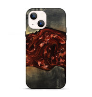 iPhone 13 Wood Live Edge Phone Case - Lucien (Red, 812960)